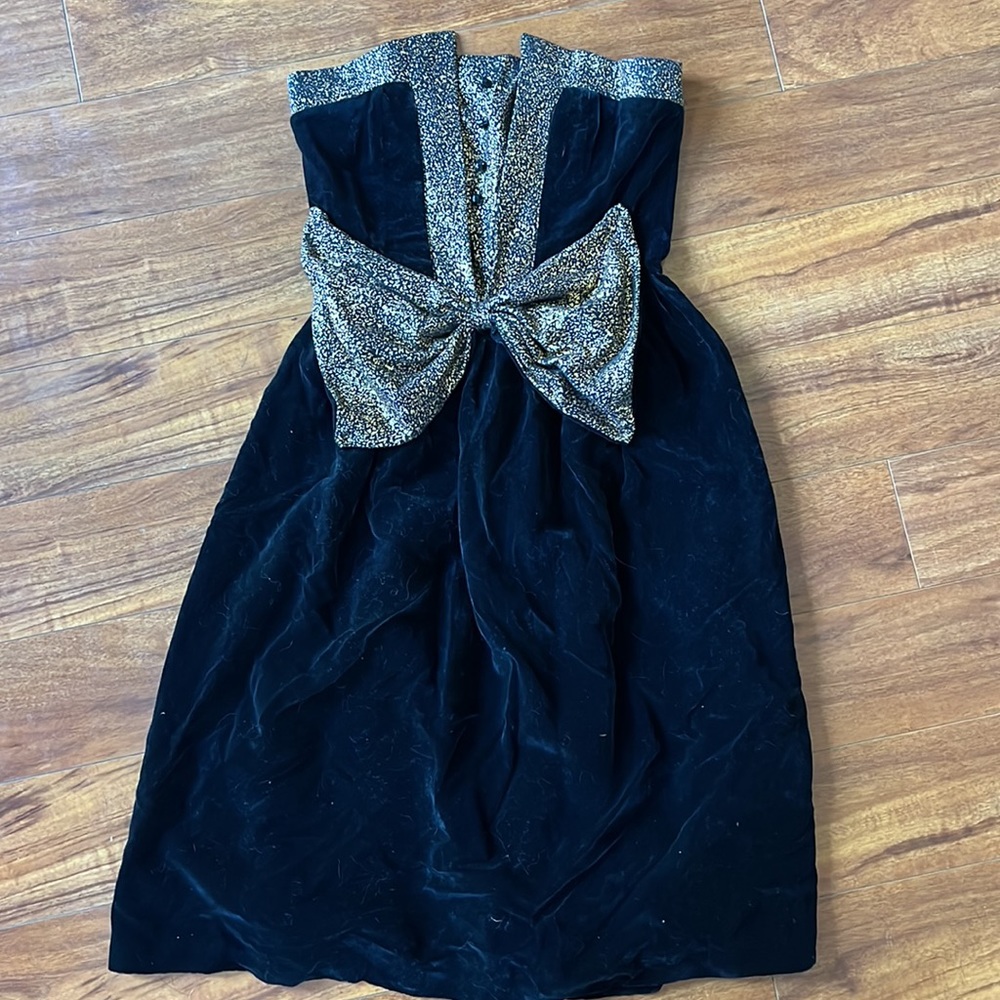 Vintage Pier 26 Velvet Dress